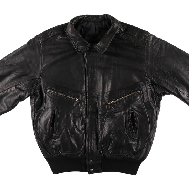 FULL TIME Leather Blouson Type Made in France Men's XL /eaa511503