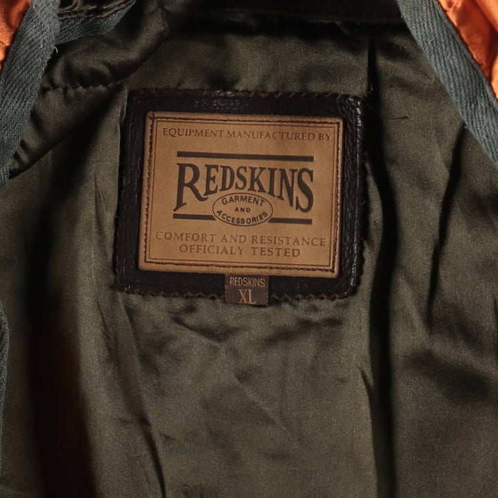 REDSKINS Leather Flight Jacket with Liner, Men's XL Size /eaa511505