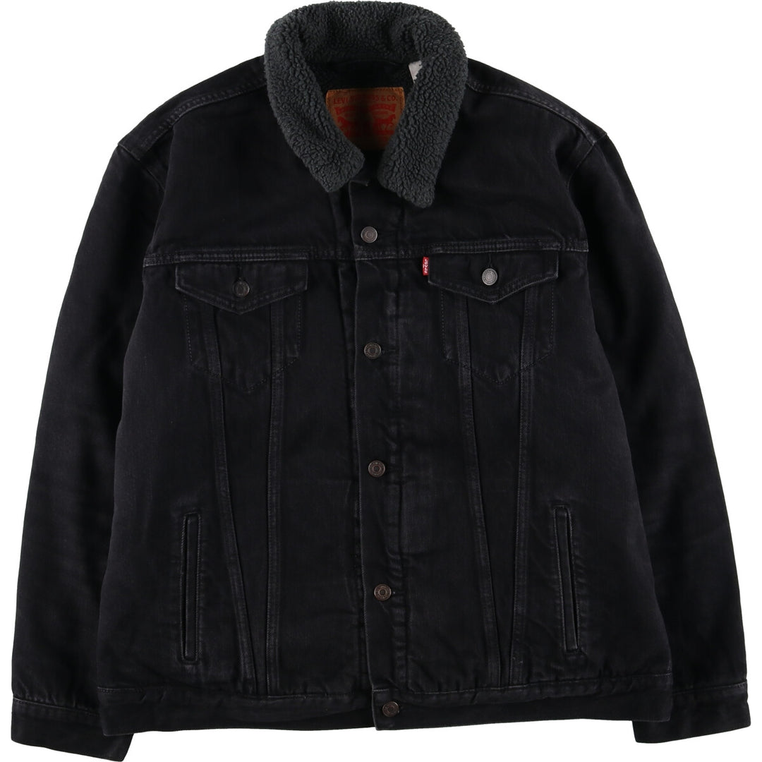 Levi's Black Denim Boa Jacket Men's XXL / eaa511549