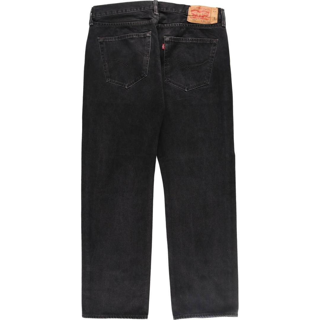 Levi's 501 Black Denim Straight Denim Pants Men's W36 / eaa511560