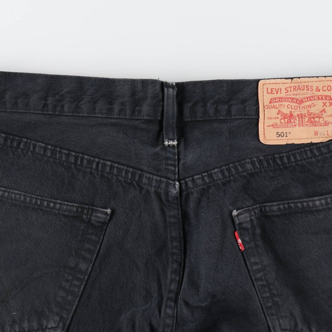 Levi's 501 Black Denim Straight Denim Pants Men's W34 equivalent / eaa511561