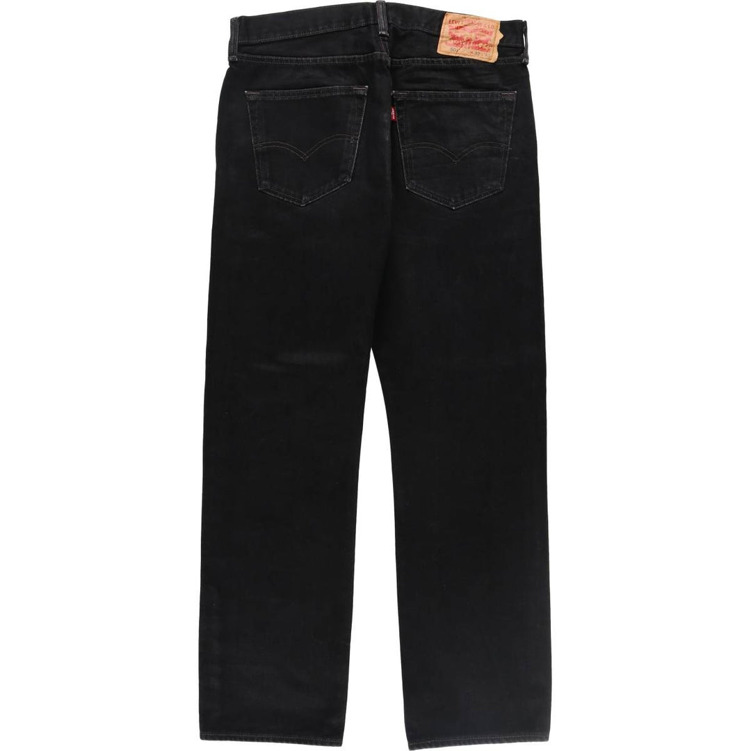 Levi's 501 Black Denim Straight Denim Pants Men's W33 equivalent / eaa511562