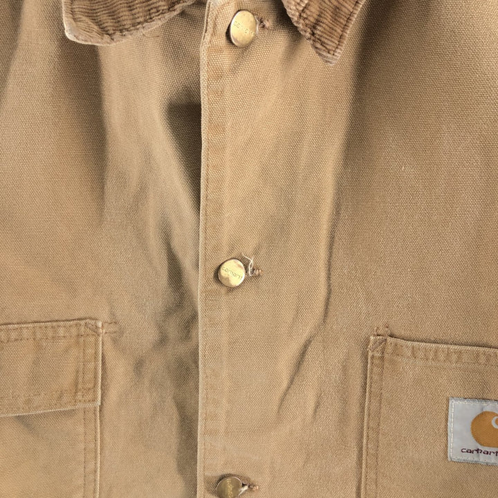 90'S Carhartt Michigan Chore Coat Duck Coverall Made in USA Men's L Size Vintage /eaa511577