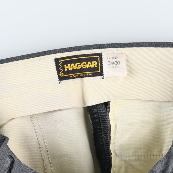 90'S Haggar wool pants slacks made in USA men's w34 vintage /eaa511608