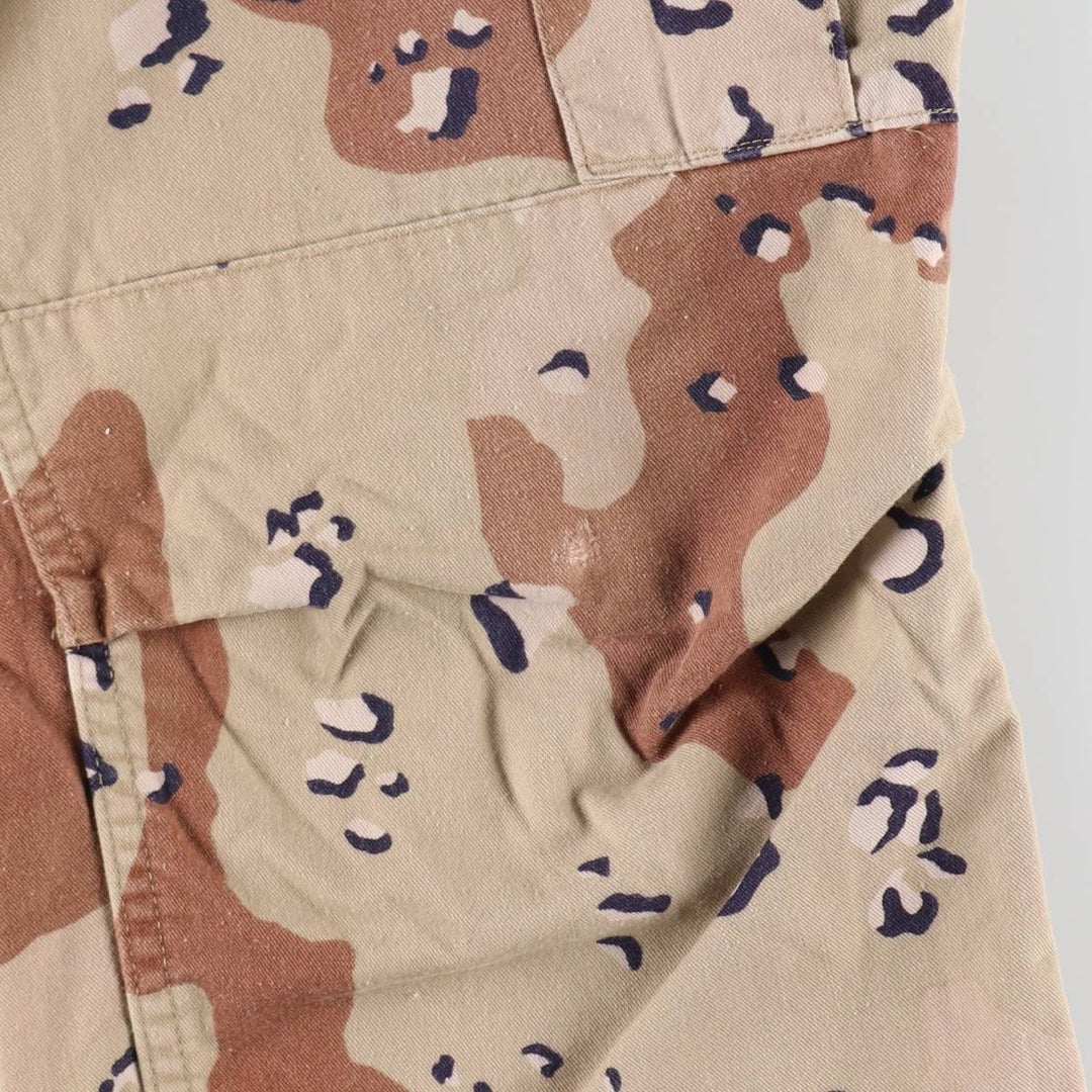 1980'S US Military Camouflage Cargo Pants, Combat Pants, Made in USA, Small Regular, Men's, Size W29, Vintage cotton Khaki type Vintage Second Hand