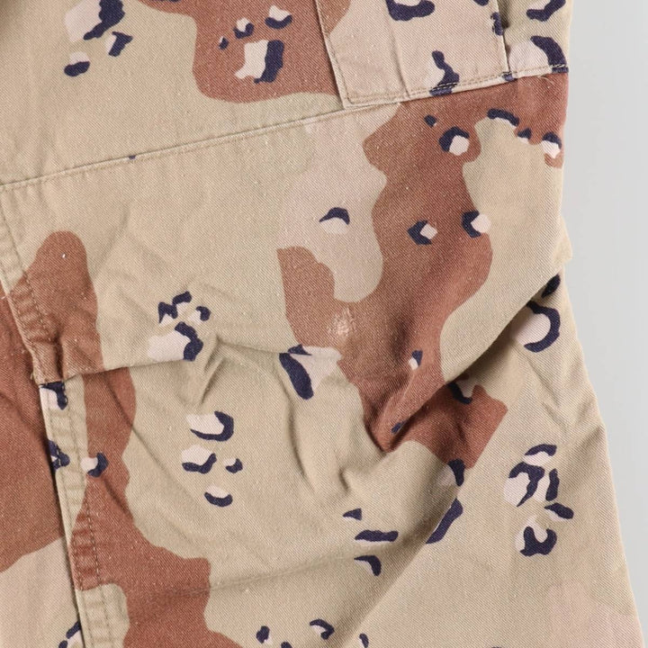 1980'S US Military Camouflage Cargo Pants, Combat Pants, Made in USA, Small Regular, Men's, Size W29, Vintage cotton Khaki type Vintage Second Hand