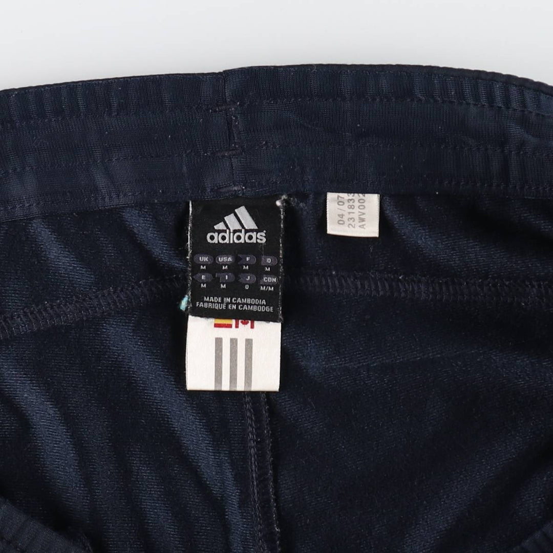 00'S adidas jersey pants track pants men's size M polyester navy blue type Vintage Second Hand