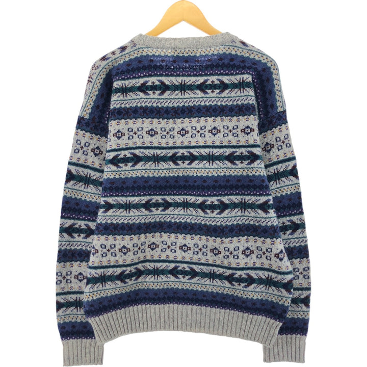 80'S WOOLRICH All-over print wool knit sweater, men's XL size, vintage /eaa511679