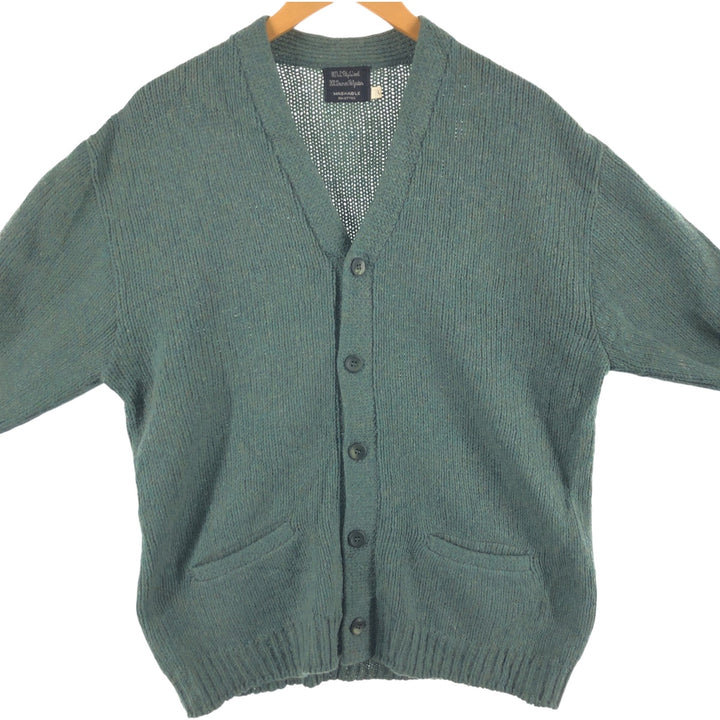 Wool knit cardigan, men's size L /eaa511713