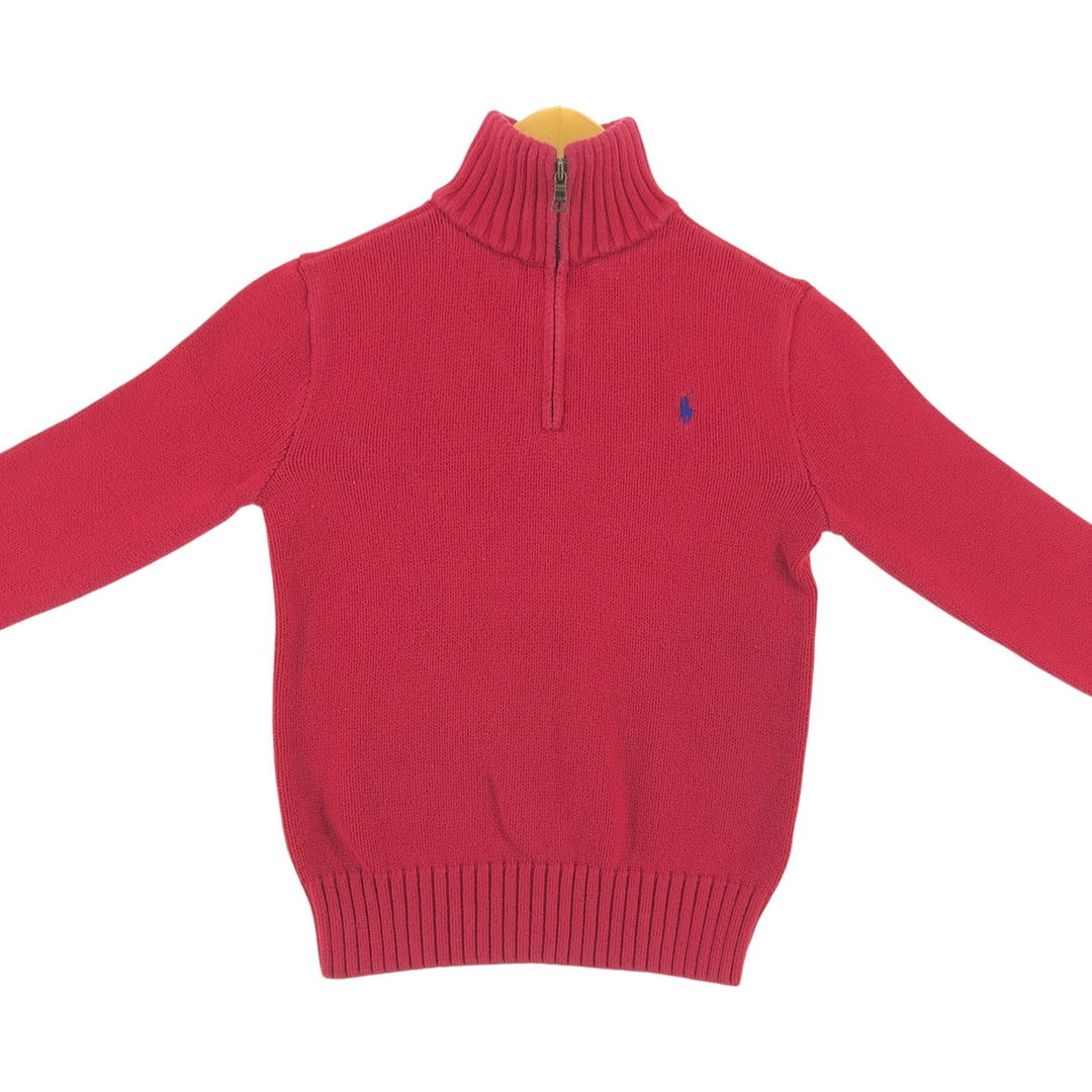 Ralph Lauren POLO RALPH LAUREN Cotton knit half zip sweater Women's M size / eaa511725