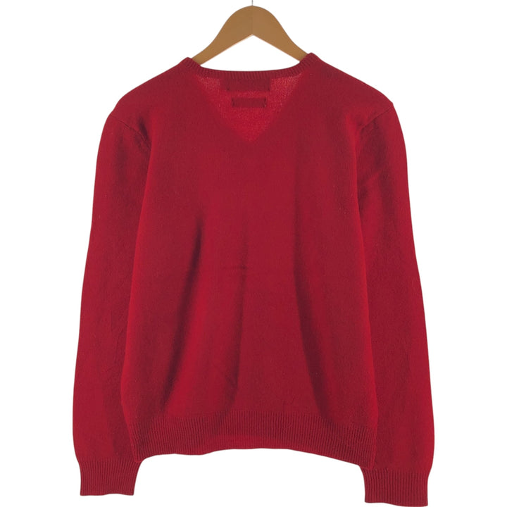 Ralph Lauren POLO by Ralph Lauren V-neck lamb wool knit sweater, women's size L / eaa511732