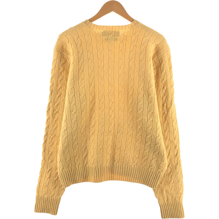 Ralph Lauren POLO by Ralph Lauren Cable Knit Merino Wool Knit Sweater Women's Size L / eaa511733