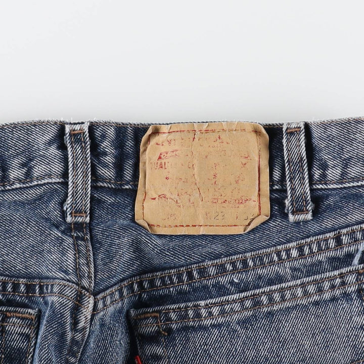 90'S Levi's 501-0165 Chemical Wash Straight Denim Pants Made in USA Women's L (w28) Vintage cotton navy blue type Vintage Second Hand