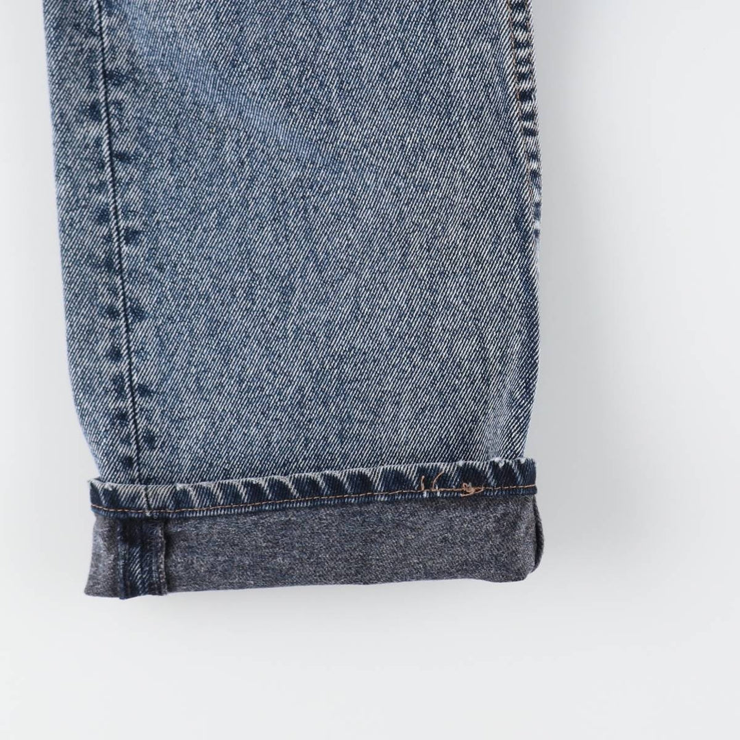 90'S Levi's 501-0165 Chemical Wash Straight Denim Pants Made in USA Women's L (w28) Vintage cotton navy blue type Vintage Second Hand