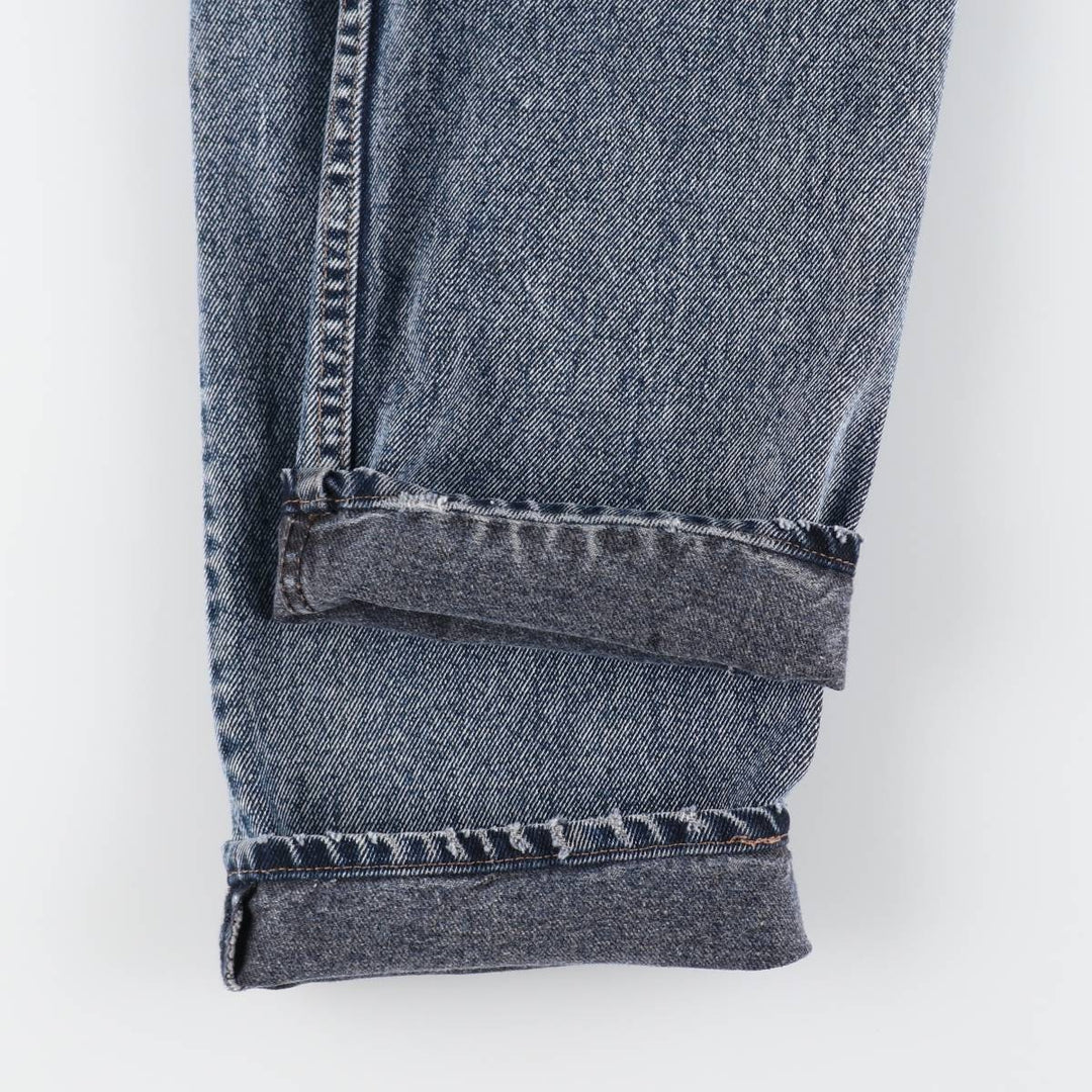 90'S Levi's 501-0165 Chemical Wash Straight Denim Pants Made in USA Women's L (w28) Vintage cotton navy blue type Vintage Second Hand