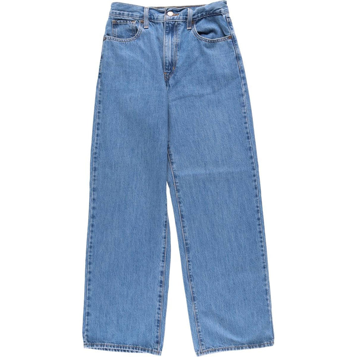 Levi's HIGH WAISTED STRAIGHT straight denim pants for women, size L (w27) unclear blue type Vintage Second Hand