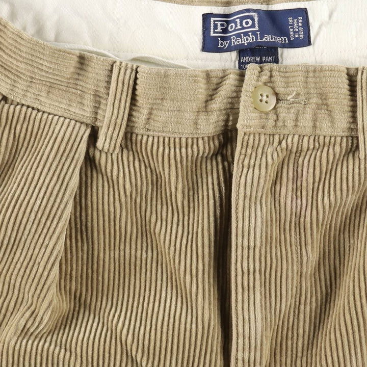 Ralph Lauren POLO by Ralph Lauren Two-pleat Corduroy Pants Men's W33 equivalent / eaa511758