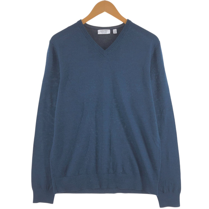 Calvin Klein V-neck Merino wool knit sweater, men's size M / eaa511782