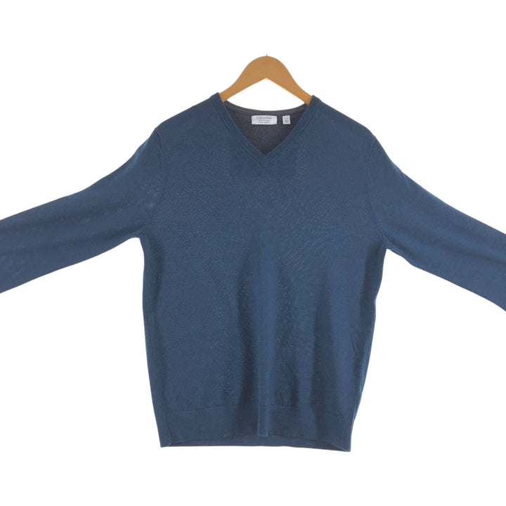 Calvin Klein V-neck Merino wool knit sweater, men's size M / eaa511782