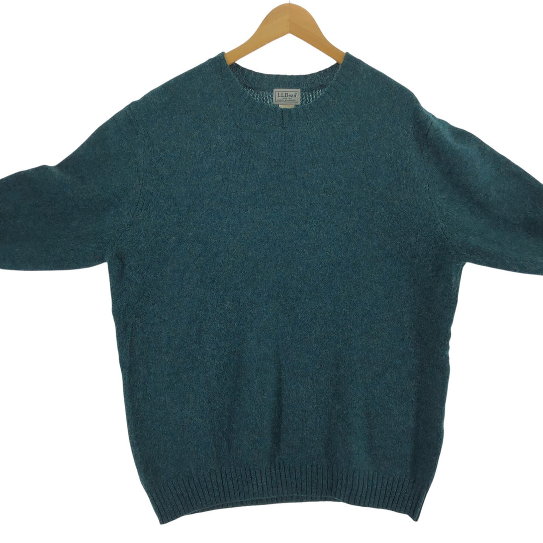 90s~00'S LLBean Wool Knit Sweater Men's XL Size Vintage /eaa511787