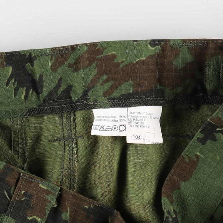 Lithuanian Army Camouflage Pattern Ripstop Military Cargo Pants Combat Pants Men's W33 equivalent /eaa511793