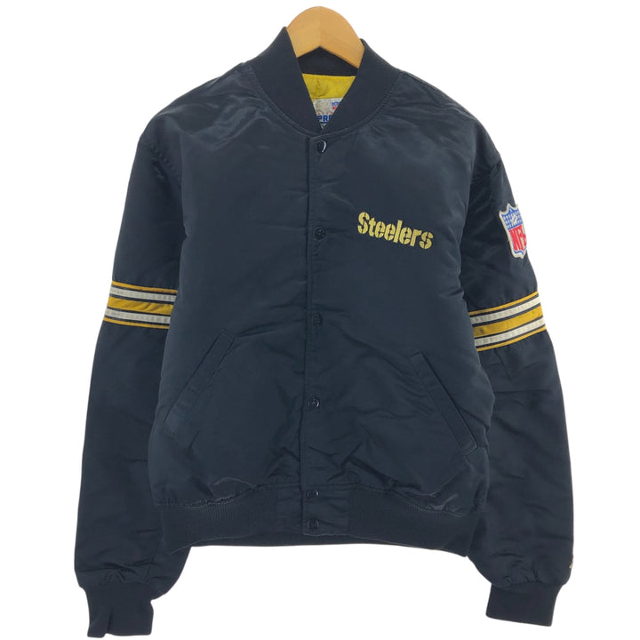 80s-90'S Starter Pittsburgh Steelers Padded Nylon Stadium Jacket Award Jacket Made in USA Men's L size /eaa511802