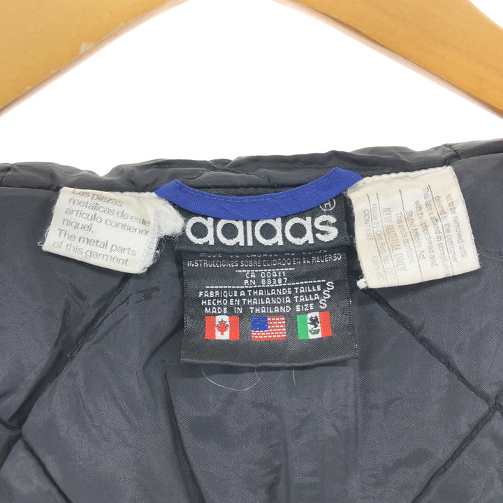 80s-90'S Adidas Back Logo Padded Hoodie Puffer Jacket Men's S Size Vintage / eaa511804