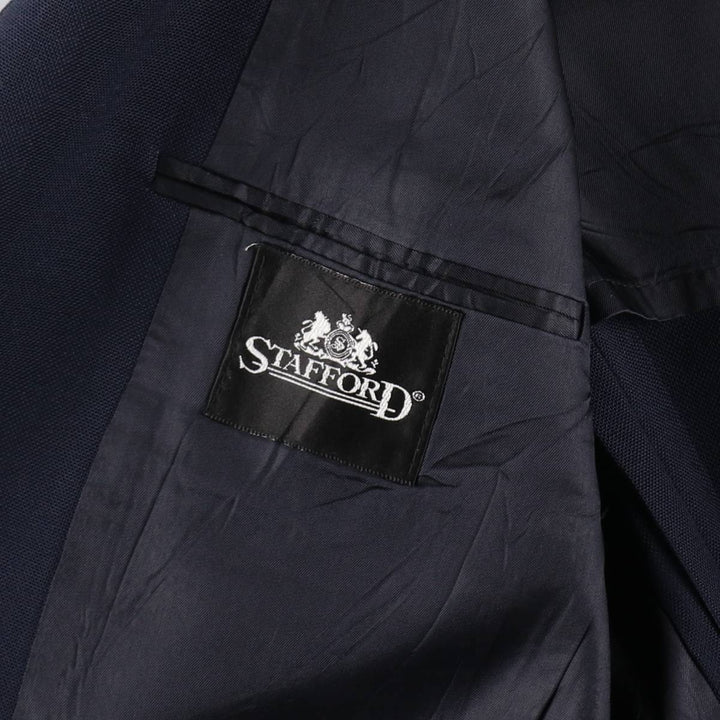 Stafford STAFFORD Navy blazer Tailored jacket Made in USA Men's XL equivalent /eaa511885
