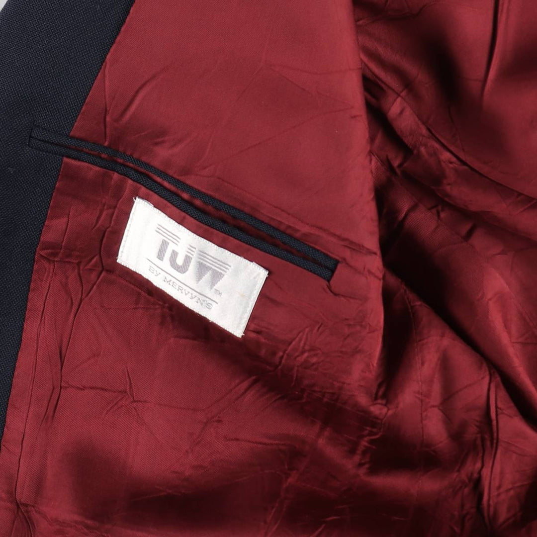 MERVYNS TJW Navy blazer tailored jacket made in USA men's XL size /eaa511893