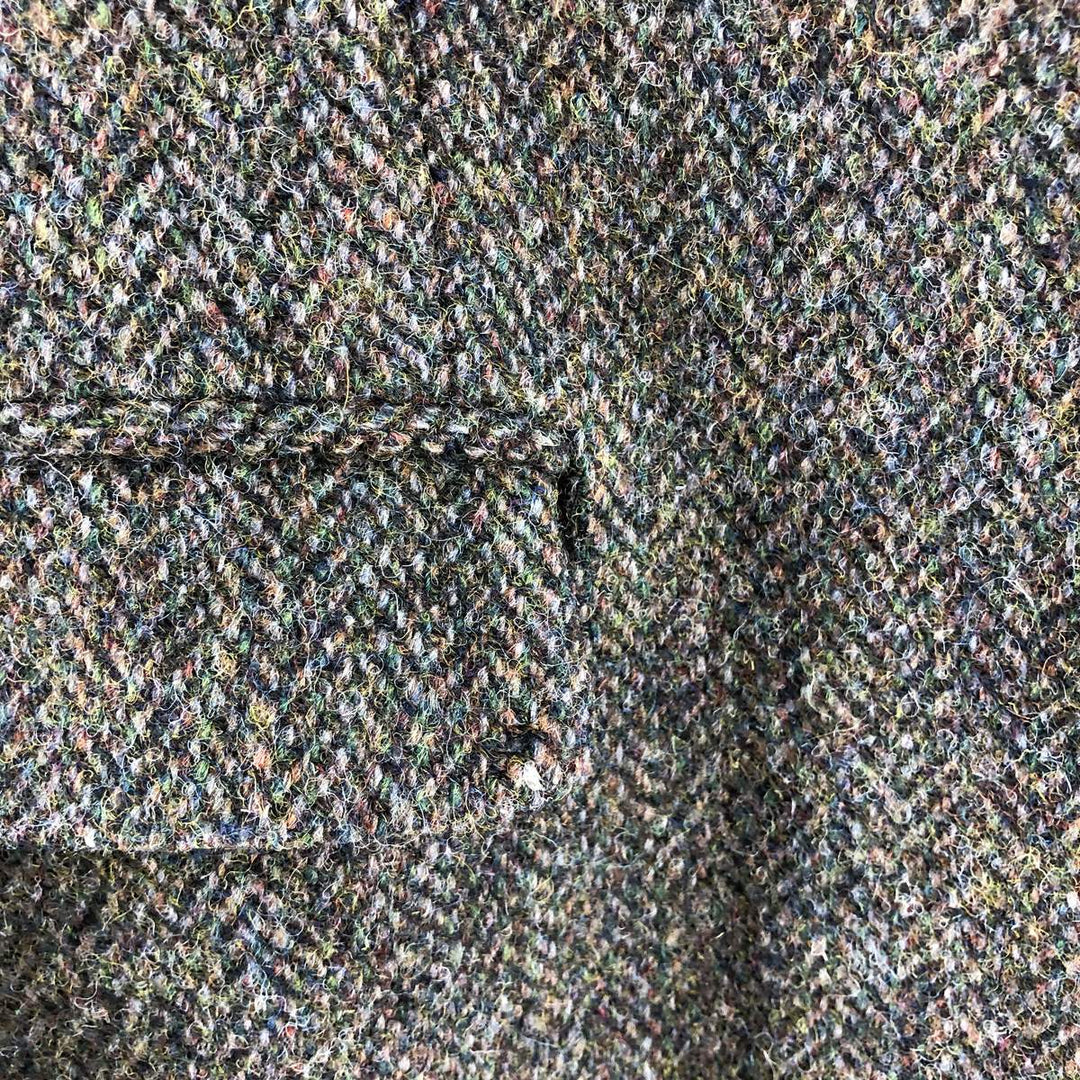 1980'S The British TAILOR Harris Tweed Herringbone Wool Tailored Jacket Made in England Men's M size /eaa511947