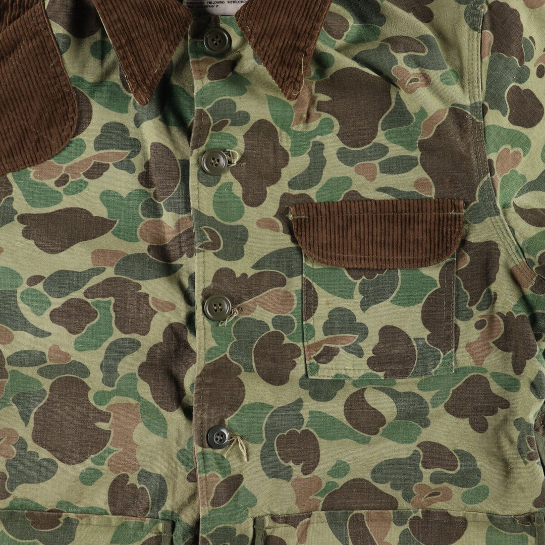 70'S Black Sheep Camouflage Pattern Duck Hunter Camo Duck Hunting Jacket Men's M Size Vintage /eaa511970