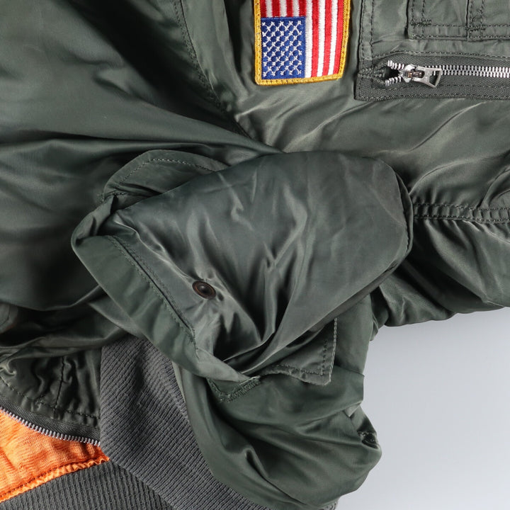 Civilian item 80s-90'S Alpha L-2B type military flight jacket made in USA men's XL equivalent vintage /eaa511983