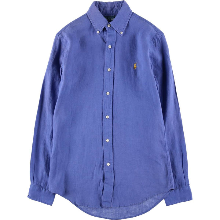 Ralph Lauren CUSTOM FIT long sleeve linen button down shirt men's XS equivalent /eaa512065