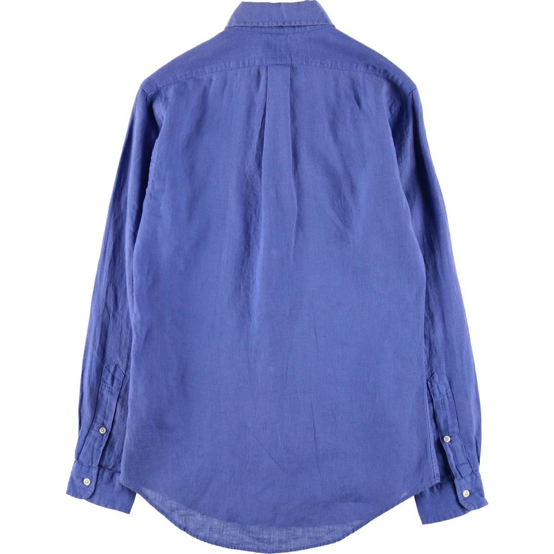 Ralph Lauren CUSTOM FIT long sleeve linen button down shirt men's XS equivalent /eaa512065