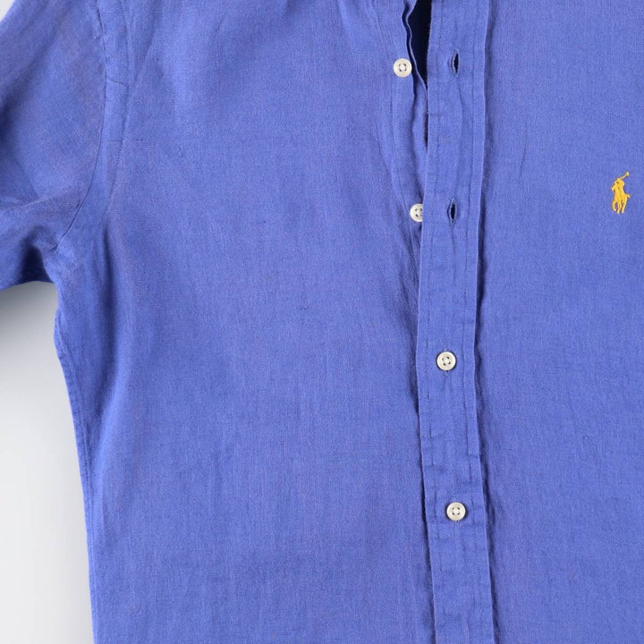 Ralph Lauren CUSTOM FIT long sleeve linen button down shirt men's XS equivalent /eaa512065