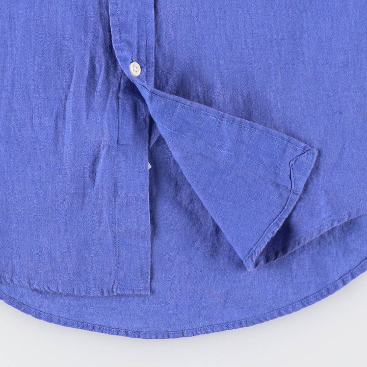 Ralph Lauren CUSTOM FIT long sleeve linen button down shirt men's XS equivalent /eaa512065