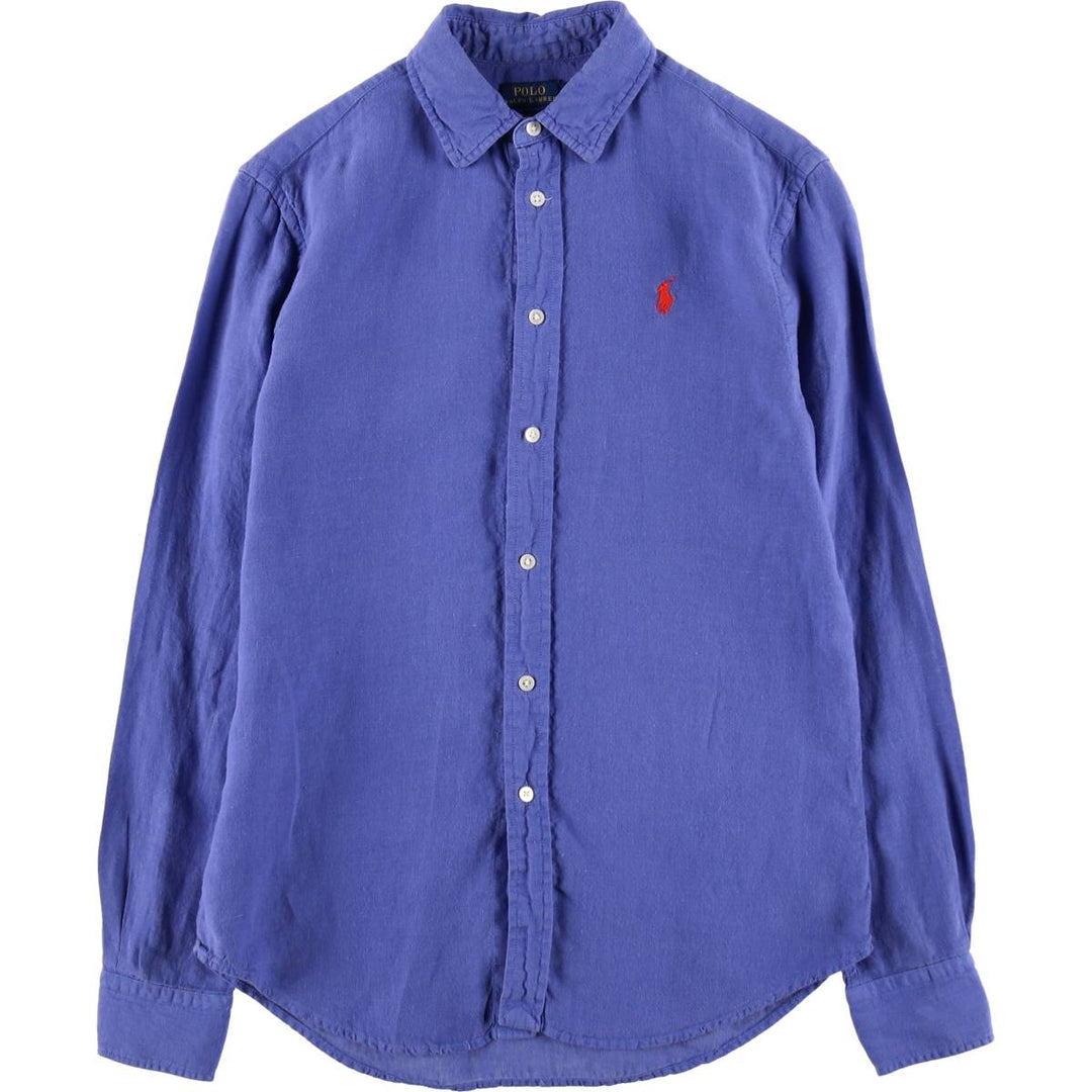 Ralph Lauren POLO RALPH LAUREN RELAXED FIT long sleeve linen shirt men's XS equivalent /eaa512066