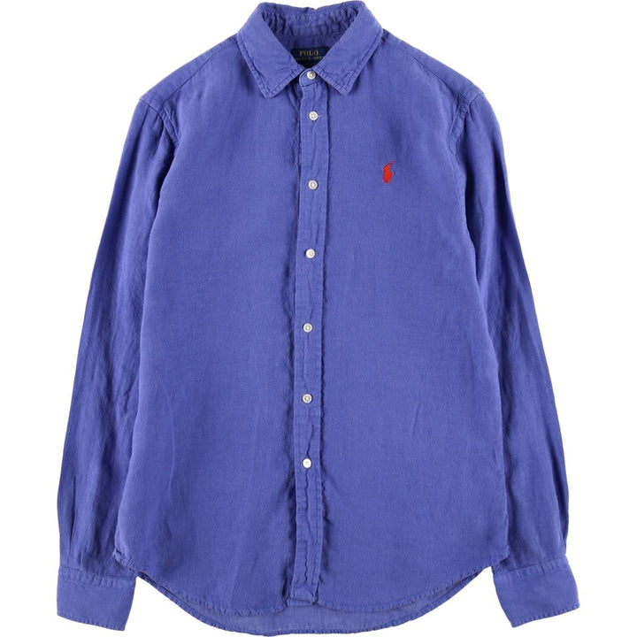 Ralph Lauren POLO RALPH LAUREN RELAXED FIT long sleeve linen shirt men's XS equivalent /eaa512066