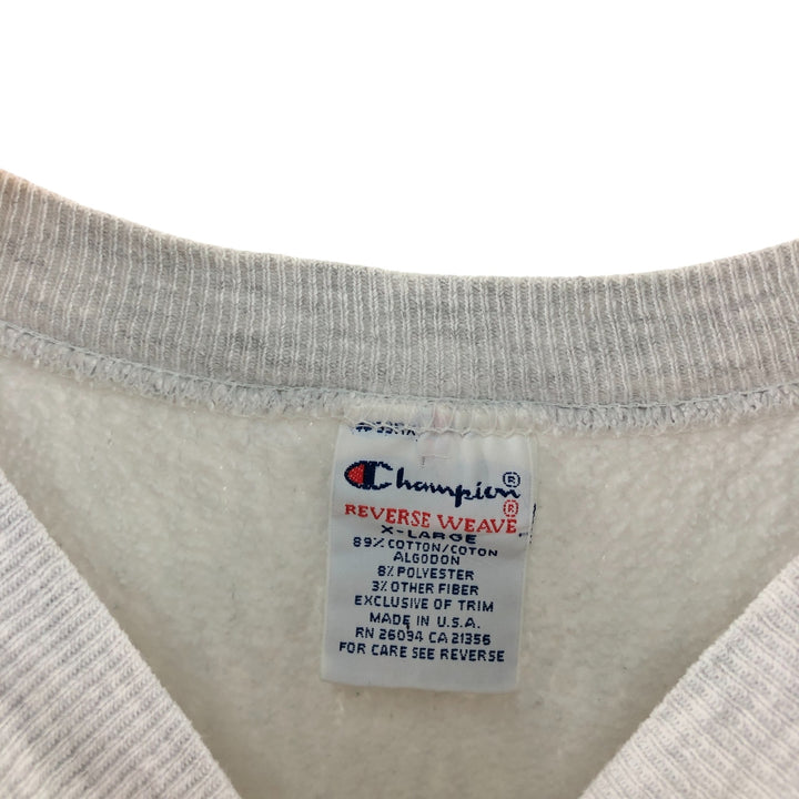 90'S Champion Reverse Weave Embroidered Tag College Sweatshirt Trainer Made in USA Men's XL /eaa512084