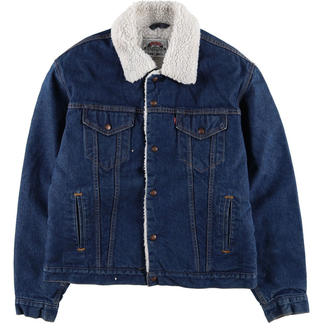 80'S Levi's 71608-0216 AUTHENTIC denim fleece jacket made in USA, men's XL equivalent, vintage /eaa512178