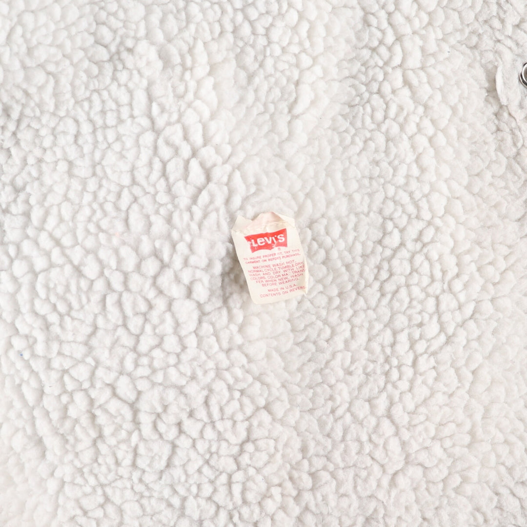 80'S Levi's 71608-0216 AUTHENTIC denim fleece jacket made in USA, men's XL equivalent, vintage /eaa512178