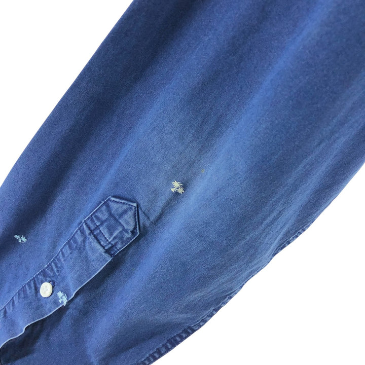 Brooks Brothers Est.1818 Long Sleeve Button Down Shirt Men's XL cotton navy blue type Vintage Second Hand