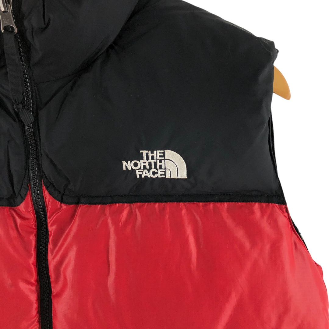 90s-00'S THE NORTH FACE Women's Down Vest, Size L polyester black type Vintage Second Hand