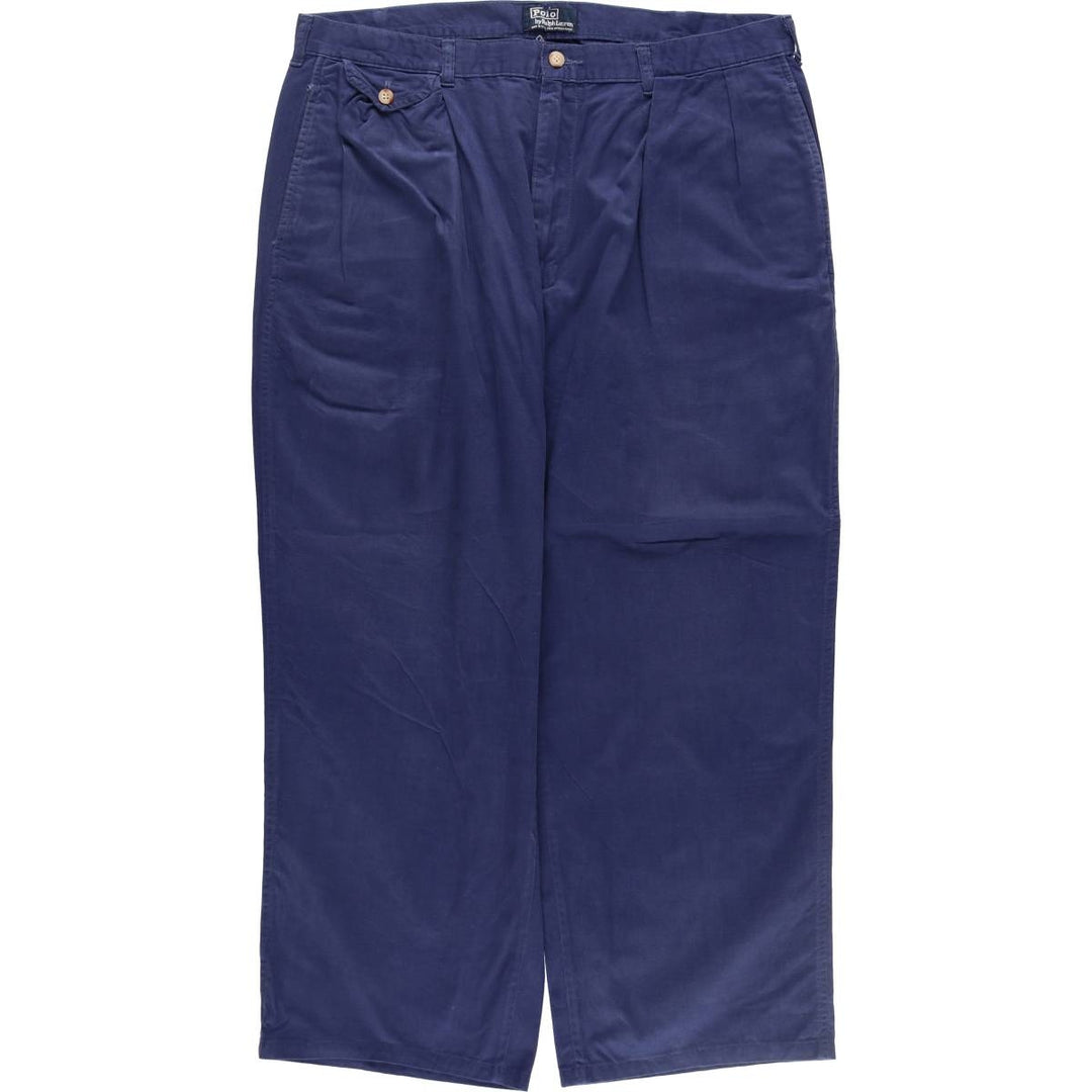 90'S Ralph Lauren POLO by Ralph Lauren Two-pleat Chino Pants Made in USA Men's W37 Vintage /eaa512325