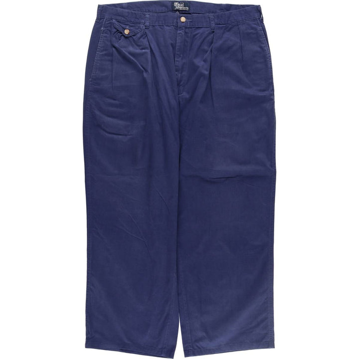 90'S Ralph Lauren POLO by Ralph Lauren Two-pleat Chino Pants Made in USA Men's W37 Vintage /eaa512325