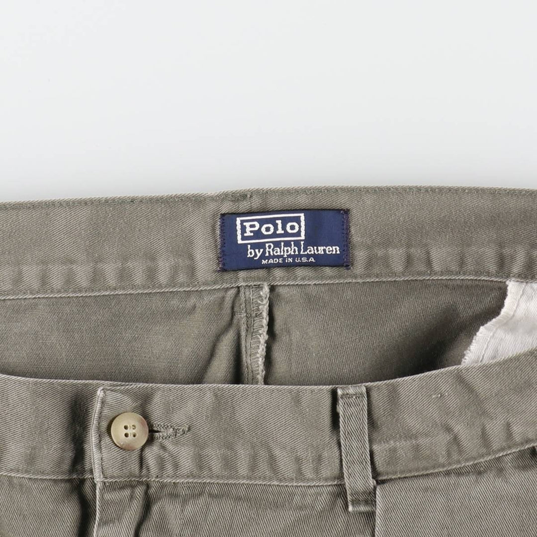 90'S Ralph Lauren POLO by Ralph Lauren Two-pleat Chino Pants Made in USA Men's W38 Vintage /eaa512326