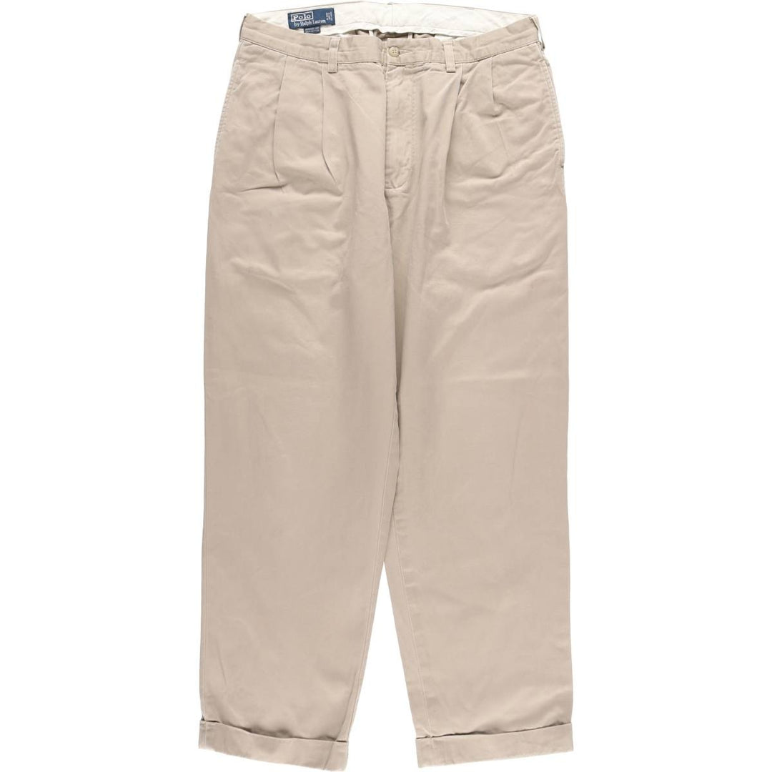 Ralph Lauren POLO by Ralph Lauren HAMMOND PANT, two-pleat chino pants, men's size W34 / eaa512340