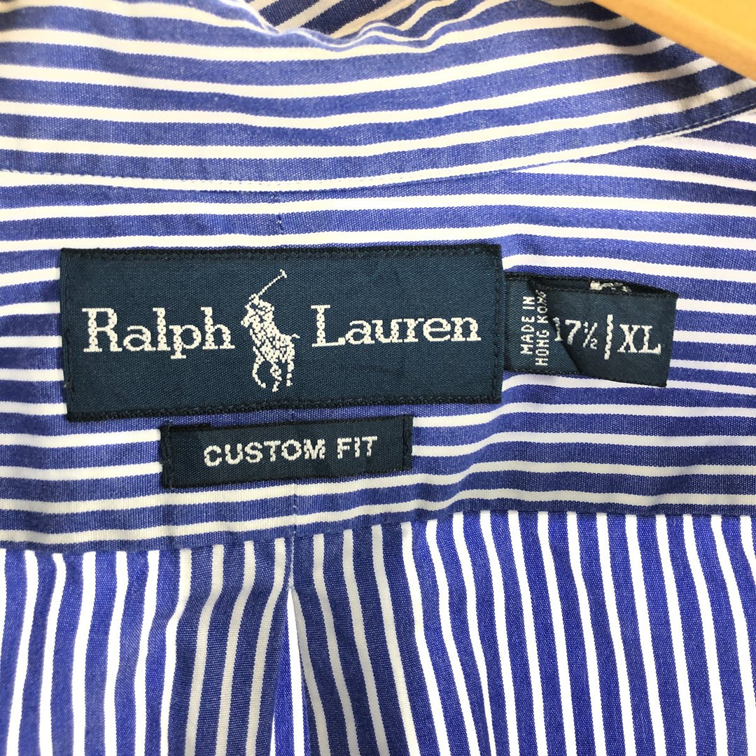 Ralph Lauren CUSTOM FIT long sleeve button down striped shirt men's XL equivalent /eaa512375