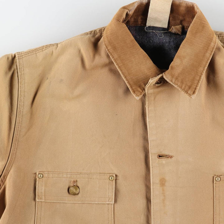 80s~90'S Carhartt Michigan Chore Coat Duck Coverall Made in USA Men's L Size Vintage /eaa512406