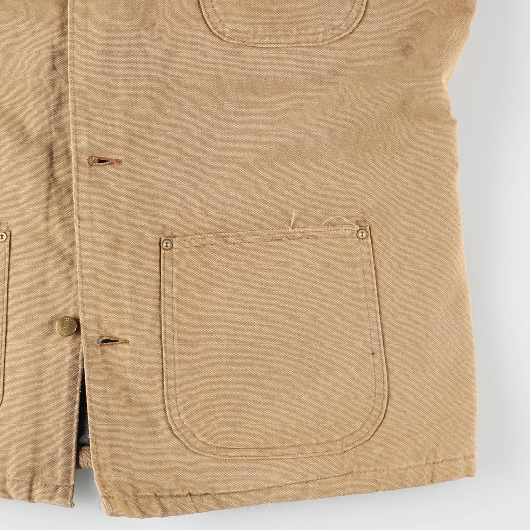 80s~90'S Carhartt Michigan Chore Coat Duck Coverall Made in USA Men's L Size Vintage /eaa512406